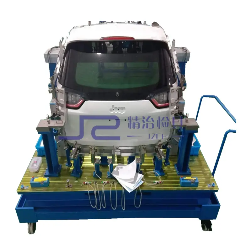 Checking fixture car stern door inspection tool to ensure car quality