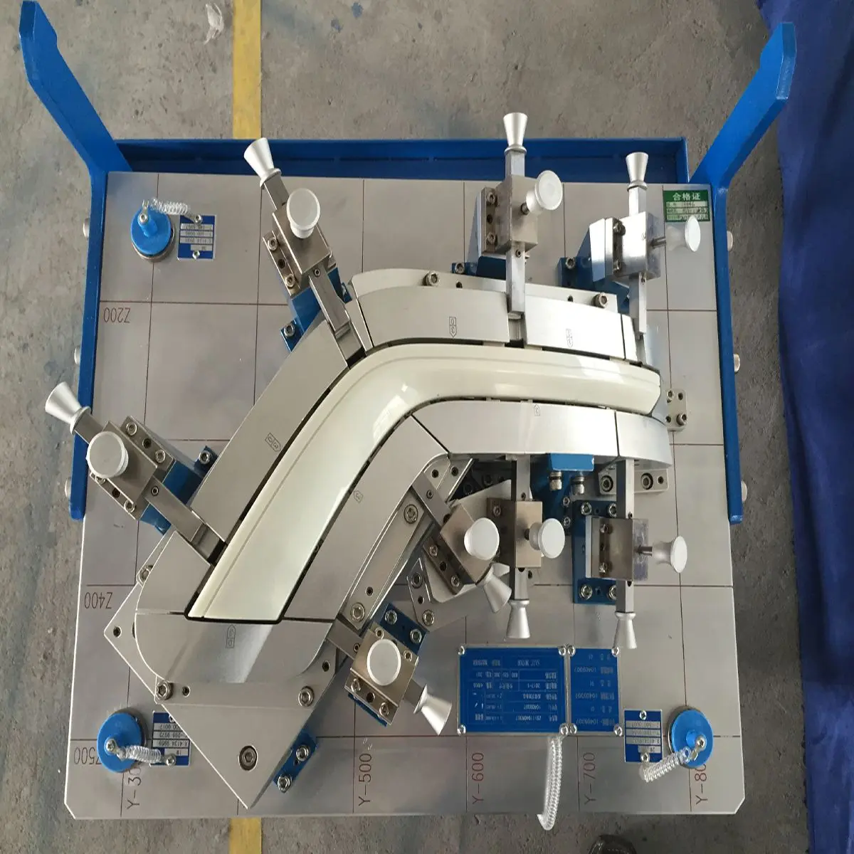 Checking fixture other inspection tools are used to inspect the quality of automobile parts