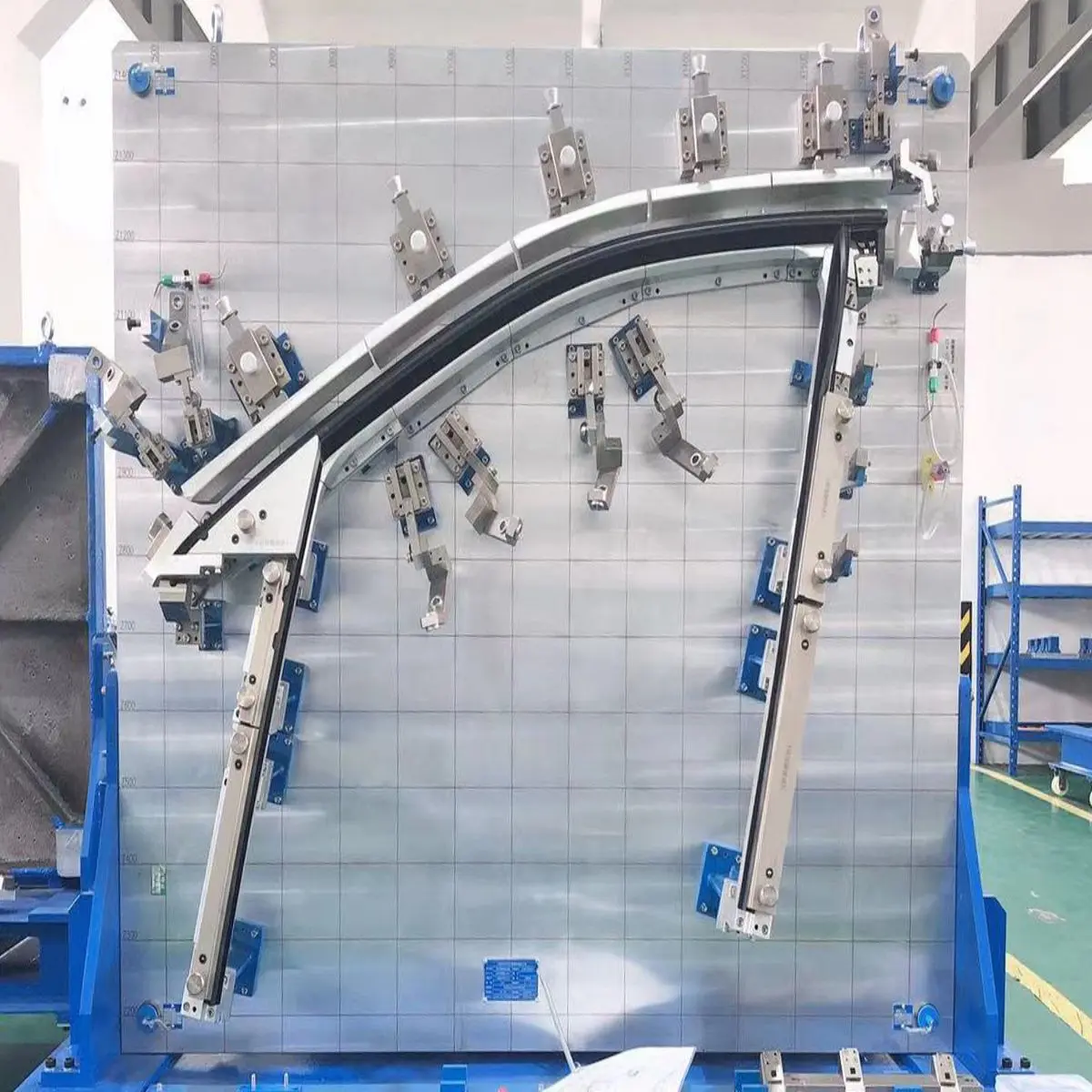 Checking fixture water cut seal strip characteristic line detection