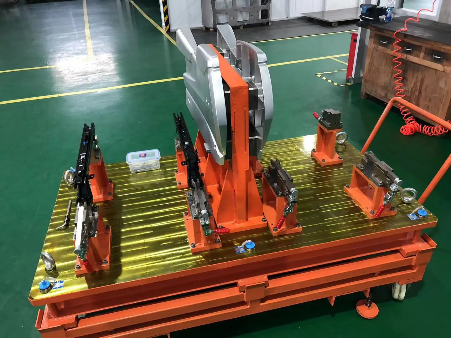 Rear seat frame gage